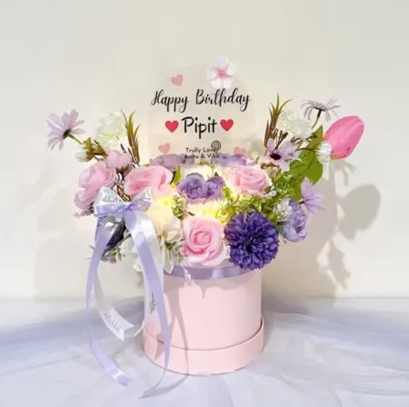 Bloom Box Akrilik Ucapan Ulang Tahun Bitung